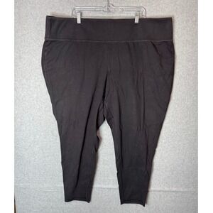 Livi Active Leggings Womens 30/32 High Waist Stretch Athleisure Comfort Black